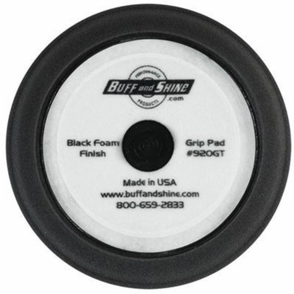 Buff And Shine BLACK 9"x1.5" CONTOUR FOAM PAD BLK BUF920GT